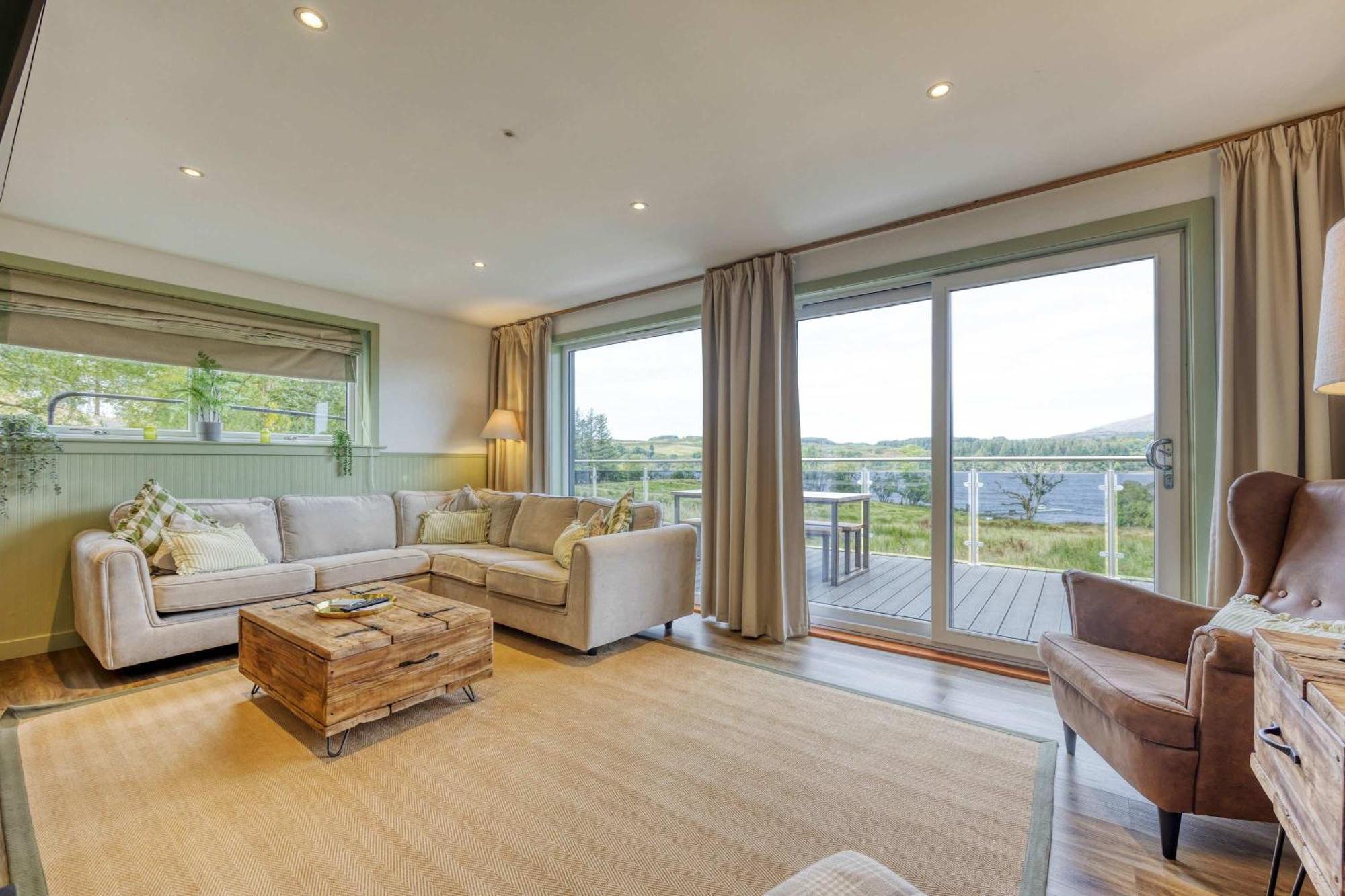 New Build Lodge With Stunning Views Of Loch Awe Hayfield  Екстер'єр фото